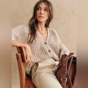 Sezane Basile Cardigan - Light Beige - Size M